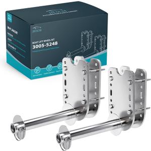 3005-5248 Boat Lift Wheel Kit - Heavy-Duty Replacement for Boat Lift SystemsStainless Steel Install Bracket Set