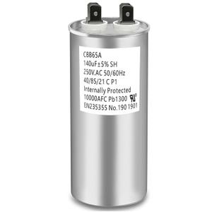 CBB65A Run Capacitor 250VAC 250V AC 140uF 140MFD 140 uF 40/85/21 C P1 50/60Hz 10000AFC PB1300