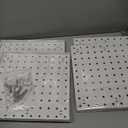 Pegboards, Pegboard Wall Organizer Panels, Peg Boards for Wall, Craft Room, Kitchen, Garage, Living Room, Bathroom, and Study Room, Easy to Install (4Pcs)