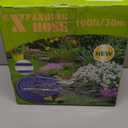 100 ft Garden Hose-No Kink,Heavy Duty,Lightweigh Flexible,Leakproof Water Hose with Sprayer Nozzle-3/4" Solid Brass Connectors-Rubber Car Hoses