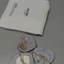 6 Pcs Valentine's Day Decorations Rustic Heart Shaped Wooden Sign Farmhouse Love Wood Block Table Centerpiece Valentines Tiered Tray Decor for Valentines Day Wedding Home (Neutral Style)