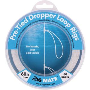 60 lb Pre-Tied Dropper Loop Rigs. Fishing Line Spool. Loops 18 Inches Apart with 5.5 Inch Loop Size. Perfect for Saltwater & Freshwater Fishing. Perfect for Snapper & Other Bottom Feeding Fish.