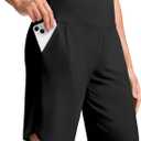 G Gradual Women's 9" Long Swim Board Shorts High Waisted Quick Dry Beach Swimming Shorts for Women with Pockets Liner (Black)