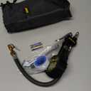 AZUNO Digital Tire Inflator with Pressure Gauge, 200 PSI, Heavy Duty Air Compressor Accessories, w/Rubber Hose Lock on Air Chuck and Quick Connect Coupler