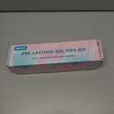 Misssix Deep French Tip Press On Nails, 160Pcs French Gel Nail Tips Short Square, Pink White Soft Gel Fake Nails, X-BASIC Tips Starter Kit for Nail Art DIY 16 Sizes