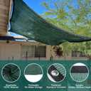 LOVE STORY 10x20FT 90% Dark Green Garden Shade Cloth, Sun Shade Cover Net Mesh Tarp with Grommets, Sunblock Net for Garden,Greenhouse,Plants and Patio