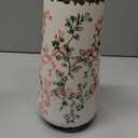 Ceramic Vase, GUKJOB Small Cute Flower Vase for Pampas Grass, Home, Living Room, Dining Table, Farmhouse, Office Decor, Bedroom, Table, and Kitchen Shelf (Green & Pink-A)