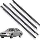 Outer Door Window Moulding Trim Set Compatible with Sentra 00-06