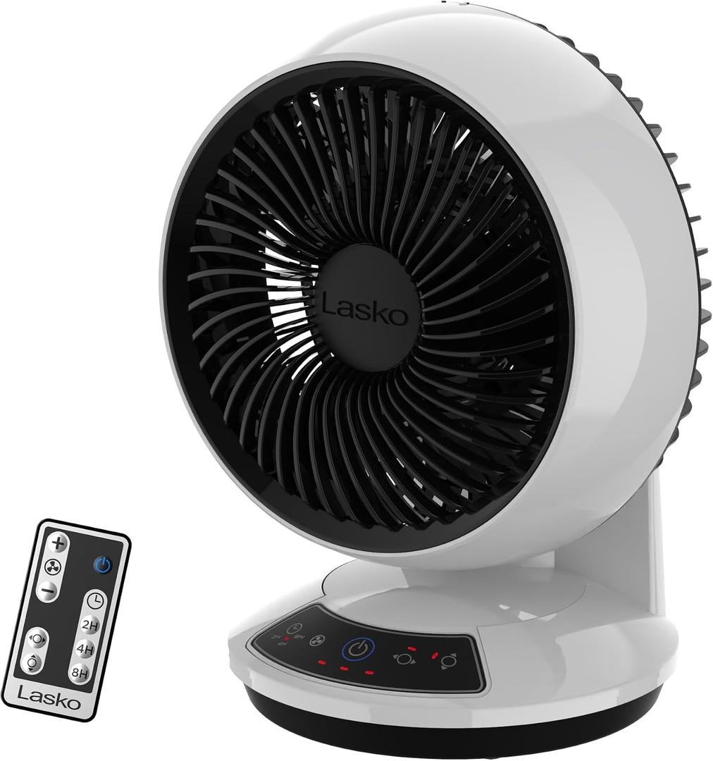 Lasko Whirlwind Air Circulator Table Fan - 12” - A12557 - White, Small