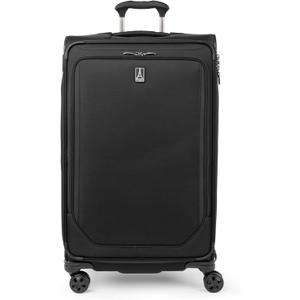 Travelpro Crew Classic Lightweight Softside Expandable Checked Luggage, 8 Wheel Spinner Suitcase, TSA Lock, Men and Women, Checked Large 29-Inch, Black