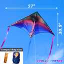 ORGCLDKT-Rainbow Cruiser Delta Kite, Kites for Kids Ages 8-12,4-8,Boys,Girls,Kites for Adults,Beach,Beginners,Giant.1Pc or 3Pcs Pack. Easy to Fly.