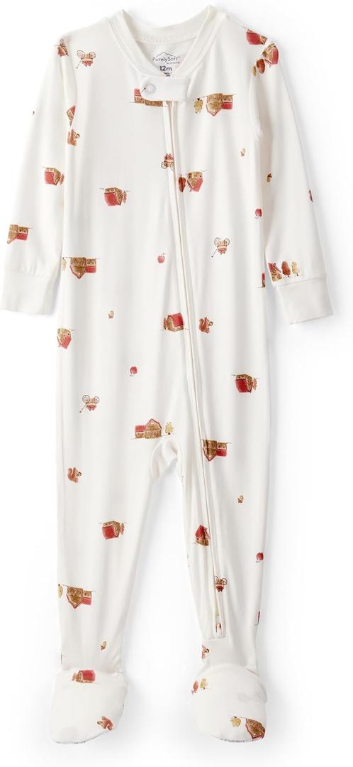Carter's Baby Boys' Purelysoft Long-sleeve 2-way Zip Pajamas