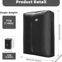 WhiteRhino Professional Vacuum Travel Bags,Reusable Vacuum Bags for Travel,IP67 Vacuum Travel Luggage for Clothes,Suitcase,Backpack&Carry(1pc+pump)