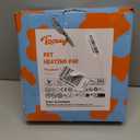 Toozey Large Heated Pet Mat 35x24 in - Waterproof, Chew Resistant, 6 Temp Settings with Timer, Indoor Use for Dogs and Cats (Grey)