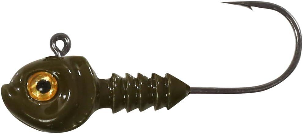 Northland Fishing Tackle Smeltinator Jig Head, Premium Bass Fishing Lure for Swimbaits & Plastics, 3 Pack - 3/8 Oz (3/0 Hook, Camo)