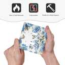 Decorative Outlet Cover Blue Iris Flowers Butterfly Botanical Floral Plant 2 Gang Wall Plate Double Toggle Light Switch Cover GFCI Receptacle Electrical Switchplate for Bathroom Bedroom2Pack