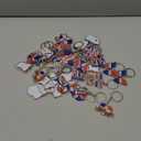 Kigeli 36 Pcs Dominican Republic Acrylic Keychains Dominican Flag Souvenirs Keepsake Gift Bulk National Day Party Favors Decorations for Friends Men Women Bag Charm National Day Supplies Travel Gift