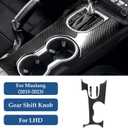 Car Carbon Fiber Decal Gear Frame Panel Sticker for Ford Mustang 2015 2016 2017 2018 2019 2020 2021 2022 2023 Accessories