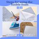 36''x79'' Soft Foam Stabilizer Sew in Soft Foam Stabilizer Adaptable Cut into Variable Sizes Strengthen for Machine Embroidery, Hand Sewing, Quilting, Piecing Projects