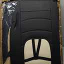 Car Seat Covers Full Set (5 Seats) Nappa Leather Airbag Compatible Waterproof for Sedans SUVs Trucks Heavy Duty Protection for Dogs and Work Black