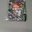 Kitchen Potholder Candy Cane Christmas Black Pot Holders Set of 2 Heat Resistant Potholders Oven Hot Pads with Pockets for Countertop Trivet Baking Cooking BBQ