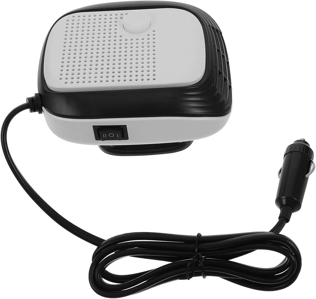GLEAVI 12v Portable Car Heater Defroster Fast Heating Windscreen Defogger for Vehicles Multi-function Rotary Design Compact Automotive Interior Heater