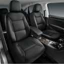 Skechers Memory Foam Leather Car Seat Covers, Air Cool Mesh Thick Seat Covers, Two Front car seat Protector, Airbag Compatible, Automotive Comfort Protection for Most Cars, Vans, Trucks, SUV (Black)