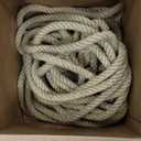 Manila Rope 1-1/2 Inch x 100ft - Natural Hemp Rope,Heavy Duty 4-Strand Twisted Ropes for Use for Hammock, Docks, Bundling, Home Decor, Crafts, Gardening (100 Feet, 1.5" Thick)