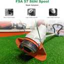 RO6G FSA57 Replacement Spool -FSA 57 Stihl Trimmer Head Replacement Stihl Autocut C3-2,Stihl Trimmer Head 4009 710 2106-3 Pack
