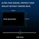 3 x RFID Blocking Card - 3 Pack, Contactless NFC Credit Card ID Protection Safe Bank Card Passport Entire Wallet Purse Shield Protector Blocker Guard (Pack of 3)