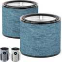 Leemone 2 Pack HP070 Replacement Filter Compatible with Shark HP072/ HP071BRN Air Purifier, H13 True HEPA & Activated Carbon Blue