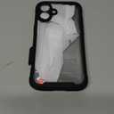 Diaclara Designed for iPhone 16 Plus Case 6.7 Inch,Upgraded [Full Camera Protection] Full Body Rugged Clear Bumper Case with Built-in Privacy Screen Protector for 16 Plus,Black