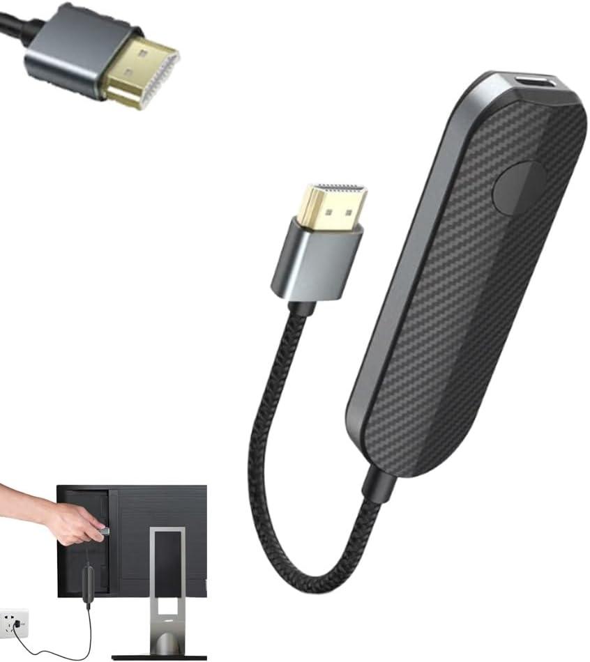 Wireless HDMI Display Adapter, 4k 1080p WiFi Streaming Device for iPhone iPad, Receiver Dongle HD Video Sync, Mirroring to TV, Protect Eyes(1PC)