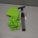 desin Windshield Cleaning Tool, Car Window Cleaner Windshield Cleaner with 4 Reusable and Washable Microfiber Pads and Extendable Handle Auto Inside Glass Wiper Kit (Green)