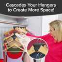 New Ruby Space Triangles, 4 Pack, AS-SEEN-ON-TV Ultra- Premium Hanger Hooks Triple Closet Space 72 PC Value Pack, Black