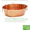 ACHLA Designs Oval Embossed Copper Plated Tub