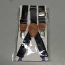 2 Pieces Dog Diaper Suspenders Escape Proof, Adjustable Belly Band for Male Dogs and Diaper Holder for Female Dogs in Heat, Washable & Reusable with 3 Clips(Black&Purple,S/M)