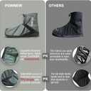 Waterproof Rain Shoe Covers for Men and Women(XL-X Lage)
