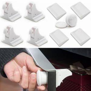 Child Safety Magnetic Cabinet Locks, Adhesive Magnetic Baby Proofing Cabinets & Drawers Latches (4 Locks + 1 Key)