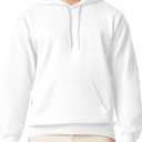 Gildan Adult Softstyle Hoodie Sweatshirt, Style GSF500 (X-Large, White)