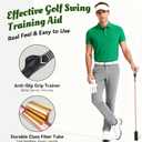 Golf Swing Trainer- Golf Grip and Tempo Trainer, Warm up Click Stick Golf Training Aid, Golf Speed Trainer, Rhythm Correction for Tempo & Wrist Angle, Portable Training Aid for Beginners to Pros