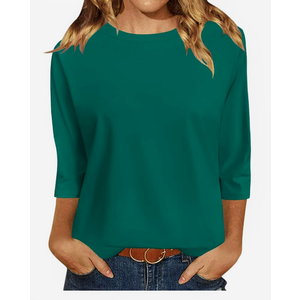 Womens Tops  Tunic Blouses Breathable Crew Neck Loose Fit , S