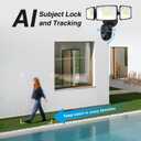 Onforu Floodlight Camera Outdoor, 2K Smart Home Security Camera Wired, 360 Surveillance Al Detection & Auto Tracking, 5500 Lumens Motion-Activated Flood Light Cam, Color Night Vision, 2-Way Audio