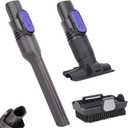 Vacuum Crevice Tool and Removable 2-in-1 Tool Brush Replacement Parts Compatible with Shark Pet Cordless Stick IX141 IZ462H IZ483H IZ363HT IZ361H IZ163H IZ362H Attachments for D-Shaped Vacuum Cleaner