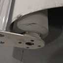 ChrisDowa Cordless 100% Blackout Roller Shade, with Striped Jacquard, Thermal Insulated, UV Protection Fabric, Total Blackout Blinds for Window, French Doors, Home and Office. White, 58" W x 72" H