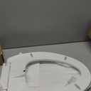 Elongated Bidet Toilet Seat with Quiet-Close, Non-Electric Bidet Mode with Dual Nozzles, Fit Elongated Toilet Seat, Adjustable Water Pressure with Brass inlet