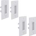 ECHOGEAR Wall Brush Plate 2 Pack for Hiding Up to 8 Low Voltage Cables - Sturdy Brushes with Cable Catching Design - Ideal Cable Pass Through for Wall Mounted TVs