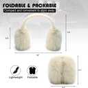 Women Winter Ear Muffs Fluffy Faux Fur Earmuffs Foldable Ear Warmer Girls Soft Ear Covers