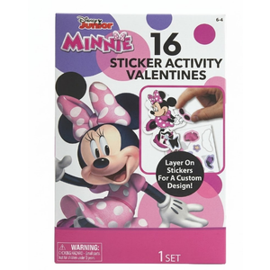 Disney Junior Minnie Sticker Activity Valentines, 16 ct  2 Pack