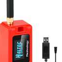 ESP32 LoRa V3 Development Board + 1100mAh Battery + Protect Case + USB Charger Cable Set - with 915MHz Antenna and SX1262 LoRa V3 Devices for Meshtastic Arduino LoRawan IOT (N30,4-in-1,Red)